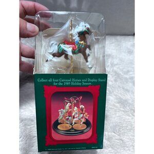 1989 Hallmark Carousel Horse Ornament